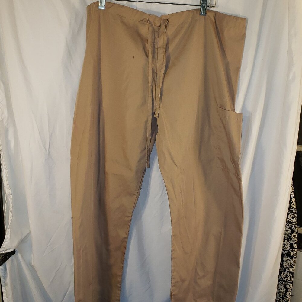 May-Hill Uniforms Men's L Tan Khaki Scrub Pants